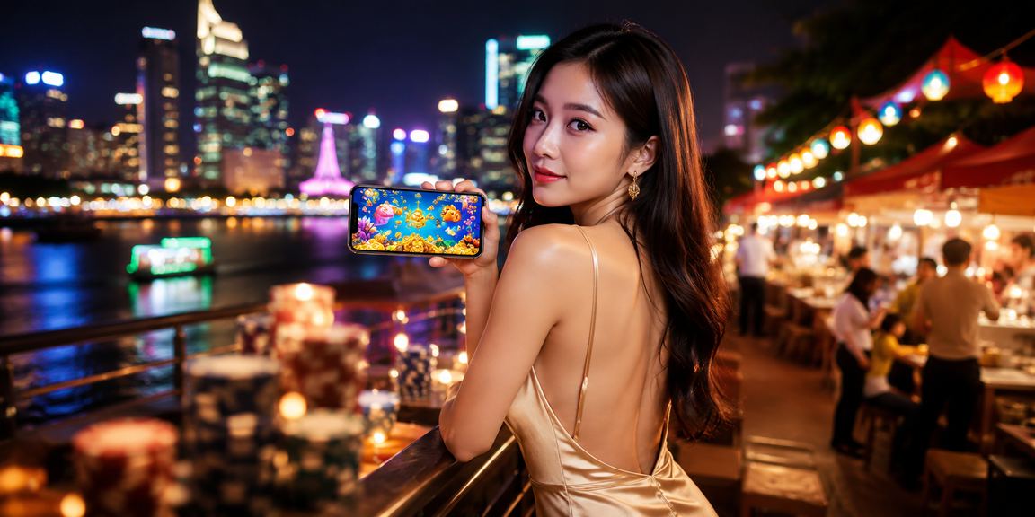 Bàn chơi High Roller tại casino di động TP.HCM với đèn neon